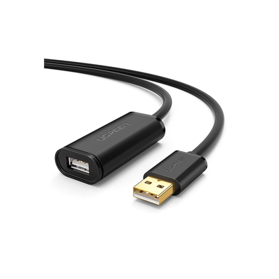 Cable de Extensión Activo USB 2.0 / 5 m (16.4 ft) / Amplificador FE1.1S / Velocidad 480 Mbps / Macho-Hembra / Triple Blindaje