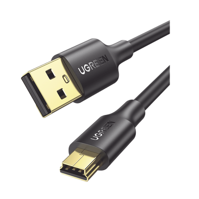 Cable USB-A a Mini USB / USB 2.0 / 480 Mbps / 1 m (3.3 ft) / Blindaje Doble / Conectores Dorados