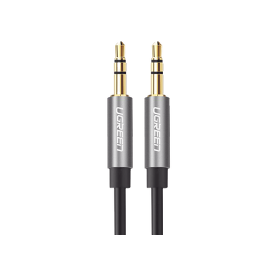 Cable Auxiliar / 3.5mm Macho a Macho / 5m (16.4 ft) / Conectores Oro 24K / TPE / Aluminio / Negro