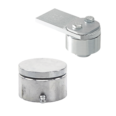 Kit de Bivelo y Tejuelo / Acero Galvanizado / 650 kg / 220,000 Ciclos / 2.13 ft Puertas