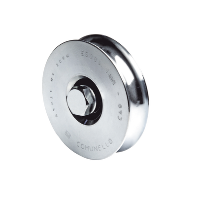 Rueda para Puerta Corrediza / 8 cm / Sin Soporte / Carga 200 kg / Montaje Inferior / Canal Tipo U