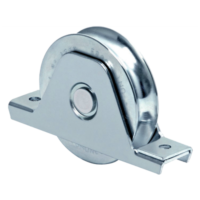 Rueda para Puerta Corrediza / 16 cm / Carga 640 kg / Fijación Inferior / Acero Galvanizado