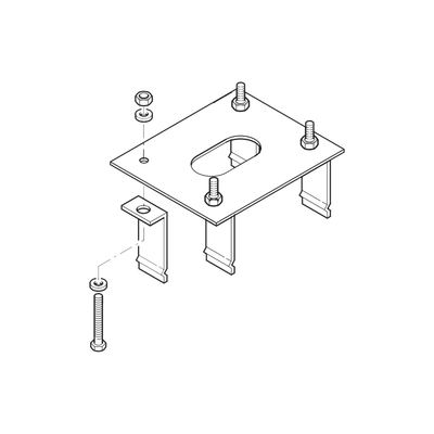 Anclaje para Barreras Automáticas / Compatible GARD4 y G3750 / Instalación Industrial / Alta Resistencia