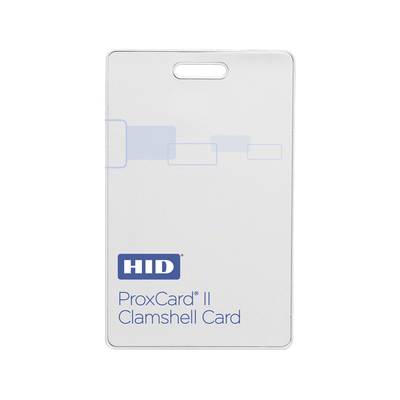 Tarjeta de Proximidad Clamshell / Rango hasta 24' (60 cm) / Formato Corporate 1000 de 48 Bits / PVC Resistente