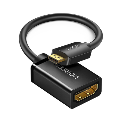 Adaptador Micro HDMI a HDMI / 18Gbps / 4K@60Hz / HDR / 3D / ARC / 22 cm (8.66 pulgadas)