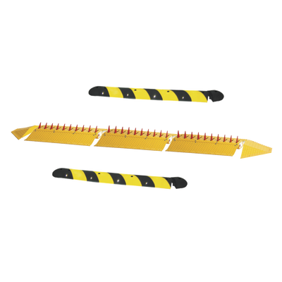 Kit de picos ponchallantas autónomo / Carriles de 3.2 m (10.5 ft) / Operación por resortes / Altura 7.6 cm / Incluye topes y tornillería