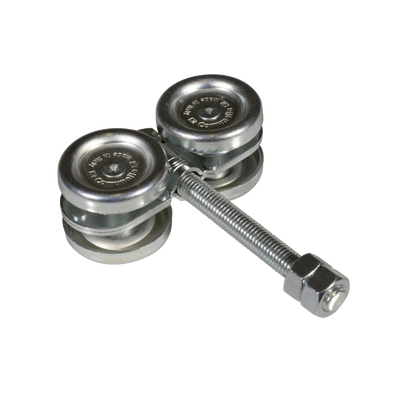 Kit de Carretillas para Puertas Colgantes / 4 Ruedas con Cojinete / Carga 150 lbs (68 kg) / Acero Galvanizado / 2 Unidades