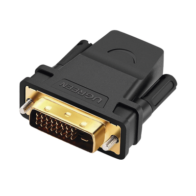 Adaptador DVI Macho a HDMI Hembra / 1080p@60Hz / Conectores Chapados en Oro / 3.28 pies