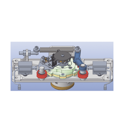 Kit de actuador mecánico giratorio / Doble solenoide de paro / Sensor de paso integrado / Placa base metálica / Compatible con torniquete DS-K3G501LX