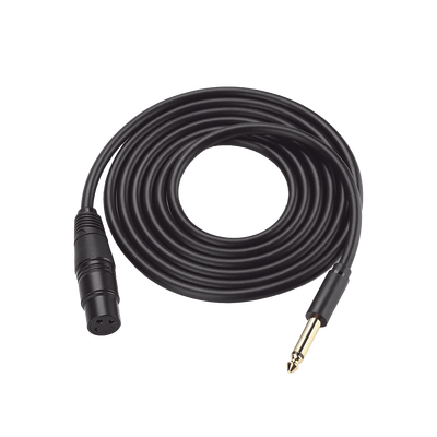 Cable de Audio Profesional / 6.35 mm (1/4 Inch) Macho a XLR Hembra / 5 m (16.4 ft) / Núcleo de Cobre Libre de Oxígeno / Conectores Chapados en Oro