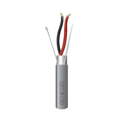 Cable Riser Blindado / 2x22 AWG / 305 m (1000 ft) / Gris / UL 1666 / Aplicaciones Seguridad y Automatización
