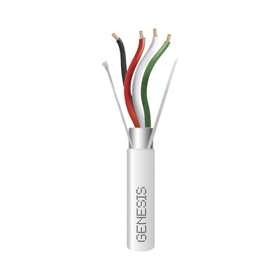 Cable Multipar Blindado / 4 Conductores 22 AWG / Riser 305 m (1000 ft) / Clasificación CMR-CL3R-FPLR-FT4 / Resistente a Luz Solar
