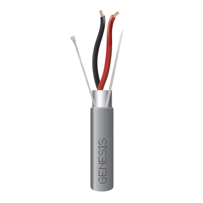 Cable de Control / 1 Par / 18 AWG / Blindado / Riser 305 m (1000 ft) / PVC -20 °C a 75 °C / Gris