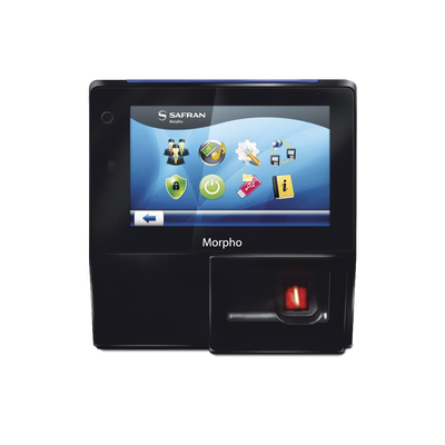 Lector de huella biométrico / Control de acceso y asistencia / IP65 / PoE / Pantalla táctil / 5000 usuarios / Mifare integrado