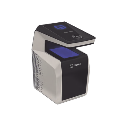 Lector de huella 3D sin contacto / Captura 4 dedos / MIFARE DESFire / Ethernet / Montaje en pared