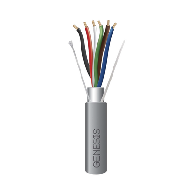 Cable Multipar Blindado / 6 Conductores 22 AWG / Plenum CMP-CL3P-FPLP / 305 m (1000 ft) / ETL
