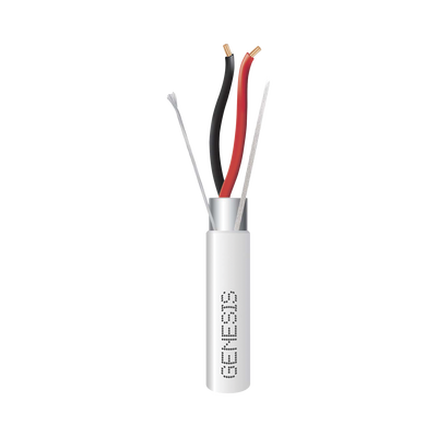 Cable Blindado Plenum / 16 AWG / 1 Par / 152 m (500 ft) / CMP-CL3P-FPLP-FT6 / Audio Seguridad y Control