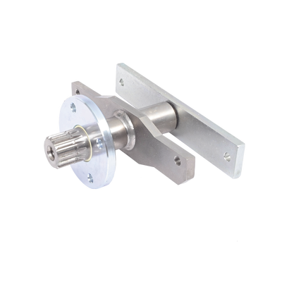 Conjunto de Eje de Salida / Par Máximo 400 Nm (std) / 300 Nm (rápida) / Longitud de Barra hasta 5 m (16.4 ft) / Tiempo de Apertura 5.7 s (std) / 2.9 s (rápida) / Velocidad Angular 0.28 rad/s (std) / 0.54 rad/s (rápida)