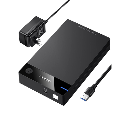 Enclosure para Disco Duro / USB 3.0 con UASP / SATA I/II/III / 3.5" y 2.5" / Hasta 16 TB / Sin Herramientas / Cable 1 m (3.3 ft)