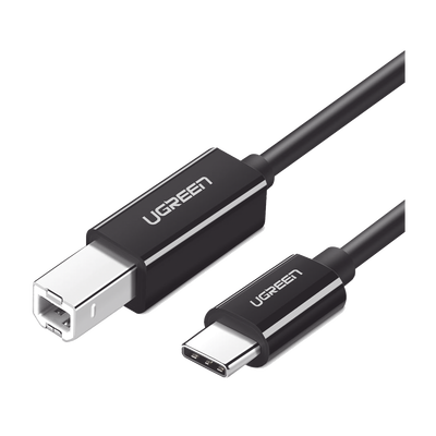 Cable USB-C a USB-B 2.0 / 1 m (3.3 ft) / 480 Mbps / Thunderbolt 3 / Blindaje EMI Triple / Plug and Play