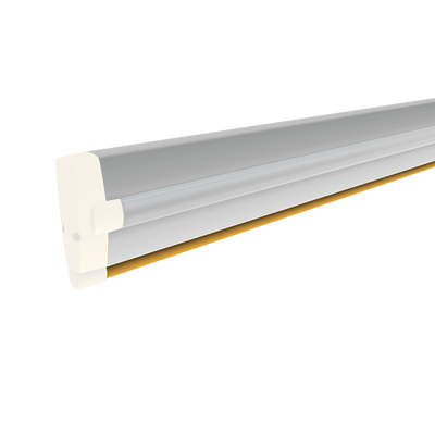 Mástil de Aluminio para Barrera / 4 m (13.1 ft) / 90 x 35 mm / Blanco / LED Rojo/Verde