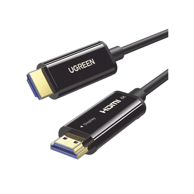Cable HDMI por Fibra Óptica / 8K@60Hz / HDMI 2.1 / 48 Gbps / 10 m (32.81 ft) / Fibra 4 Núcleos + Cobre 7 Núcleos / HDR / eARC / Aleación Zinc
