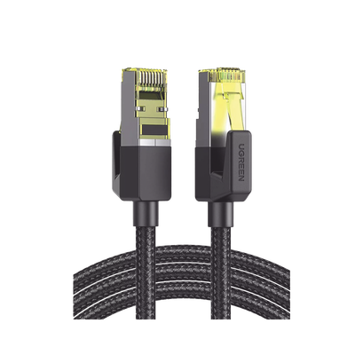 Cable Ethernet Cat7 / Blindaje F/FTP / 10 Gbps / 600 MHz / 5 m (16.40 ft) / Malla Nylon