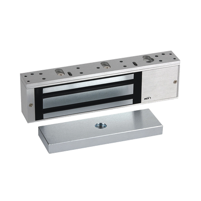 Electroimán de retención / 12-24 VDC auto-sensitiva / 1.200 lbf / 230 mA / Puerta de una sola ala / Diseño a prueba de fallos