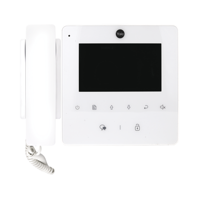 Monitor con teléfono / 4 pulgadas RGB / 320 x 420 / Compatible con TVPortero 80126 / Color blanco