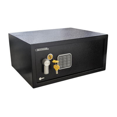 Caja Fuerte Electrónica / Capacidad Laptop 17" / Acero Calibre #16 y #9 / Cerradura Electrónica 3-8 Dígitos / 100,000 Combinaciones / Pilas AA