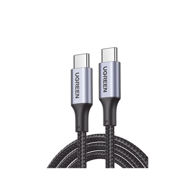 Cable USB-C a USB-C / Carga Rápida 100W / Transferencia 480 Mbps / Nylon Trenzado 3 m (9.8 ft) / Aluminio