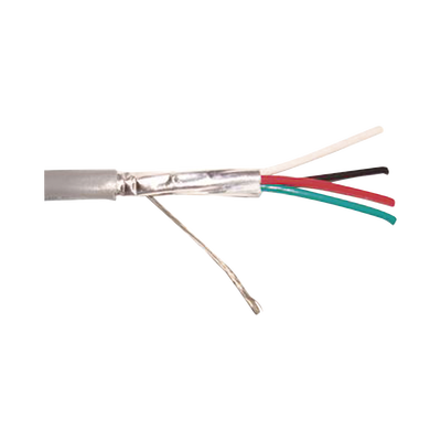 Cable de Alarma / 4x18 AWG / Blindado / 305 m (1000 ft) / Riser UL / Gris