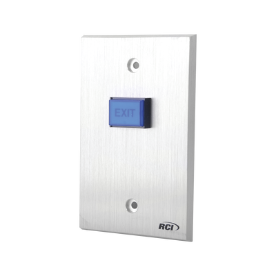 Botón de Salida / Aluminio Reforzado 1/4' / Iluminación LED 12V/24V / DPDT 5A @ 250V / Anti-Vandalismo / NO/NC