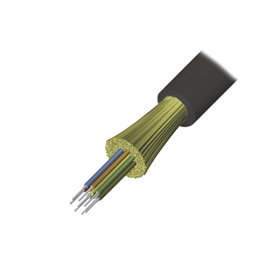 Cable de Fibra Óptica / 12 Hilos / Interior-Exterior / Tight Buffer / No Conductiva / LS0H / Multimodo OM4 50/125 / 1 Metro (3.28 Pies)