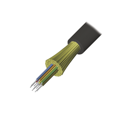 Cable de Fibra Óptica / 12 Hilos / Monomodo OS2 / Tight Buffer / Dieléctrico / Plenum OFNP / Interior-Exterior / 1 Metro (3.28 Pies)