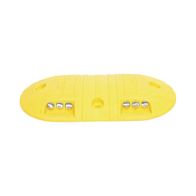 Boya Vial / Plástico Duradero / 20 Toneladas / LED Reflejantes / 4 Orificios / 8.7 x 4.7 x 1 pulgadas