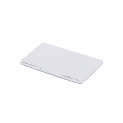 Tarjeta de Proximidad MIFARE Classic / Memoria 1Kb / Frecuencia 13.56 MHz / ISO/IEC 14443 Type A / Doble Cara Imprimible / 34 Bits