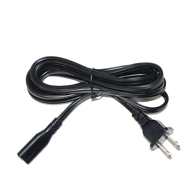 Cable de Alimentación CA / 120-240 Vca / 18 AWG / 2 Conductores / 1.8 m (5.91 ft) / Clavija Tipo A / UL