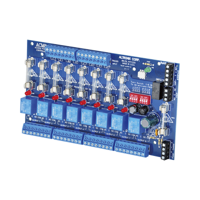 Tarjeta de Control de Acceso / 8 Entradas / 8 Salidas Protegidas / 12-24 Vcd / Contactos Secos Tipo C / Interfaz FACP