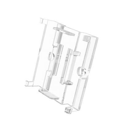 Soporte de Pared para Etiqueta Electrónica / Compatible 2.13" a 7.5" / Policarbonato Transparente / 37x36x10 mm / Diseño Modular