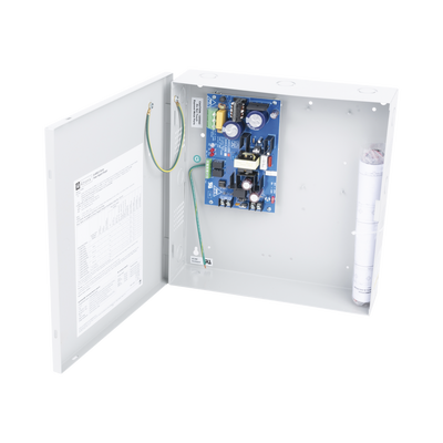 Fuente de Alimentación / Salida Seleccionable 12 VDC @ 4 A o 24 VDC @ 3 A / 96.6 W / Entrada 115 VCA / Cargador de Batería Integrado / Regulación Electrónica