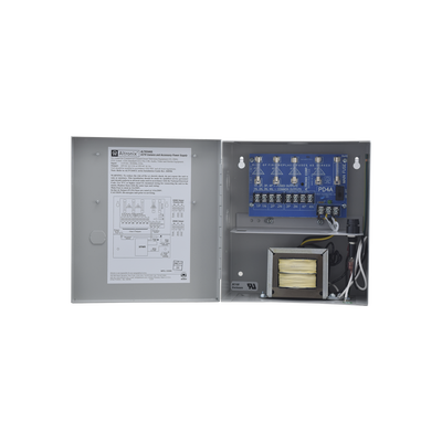 Fuente de Poder CCTV / 4 Salidas / 24 Vca @ 3.5 A o 28 Vca @ 3 A / 115 Vca / NEMA 1
