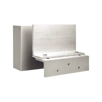 Montaje tipo ZL / Aluminio anodizado / 1200 lbs / Puertas exteriores