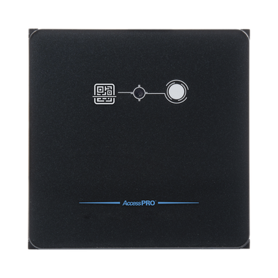 Lector de Control de Acceso QR / EM 125 kHz / MIFARE / Wiegand 26/34 bits / IP65 / Ultra Delgado 10 mm