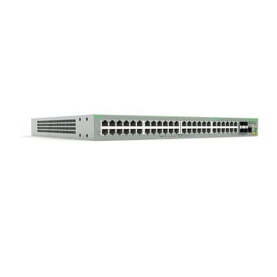 Switch PoE+ Administrable Capa 3 / 48 Puertos 10/100Mbps / 4 SFP Gigabit / 375W PoE+ / 17.6Gbps / 1.42x17.32x13.58 pulgadas