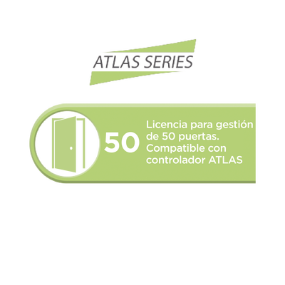 Licencia de control de acceso / 50 puertas / Software embebido vía navegador / Compatible serie Atlas