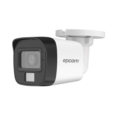 Cámara Bala TURBOHD / 3K 5 Megapixel / Gran Angular 104.9° / Dual Light 30 m (98.4 ft) IR + 20 m (65.6 ft) Luz Blanca / IP67 / Audio Integrado / 4 Tecnologías
