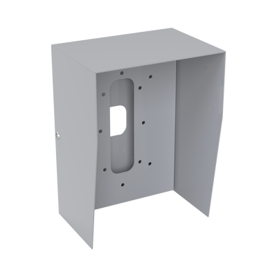 Cubierta Protectora Industrial / Acero Calibre 18 / Pintura Electrostática Gris / 1.38 kg / Montaje en Poste Tubular