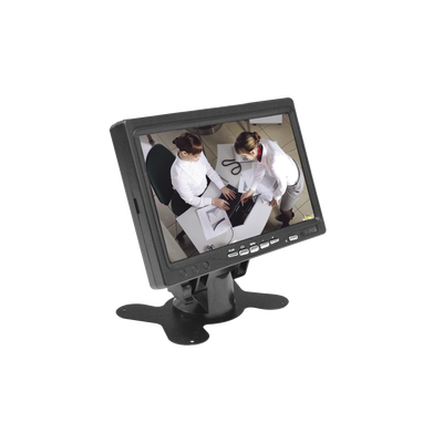 Monitor TFT-LCD / 7 Pulgadas / Resolución 1024x600 / Brillo 300 cd/m² / Entradas HDMI VGA RCA / Operación -20 a 70 °C