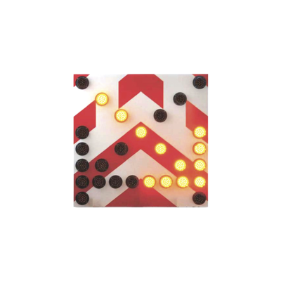 Tablero de señalización LED / 1200x1200 mm (3.9x3.9 ft) / 27 LEDs ámbar y rojo / 300 m visibilidad / -20°C a 70°C